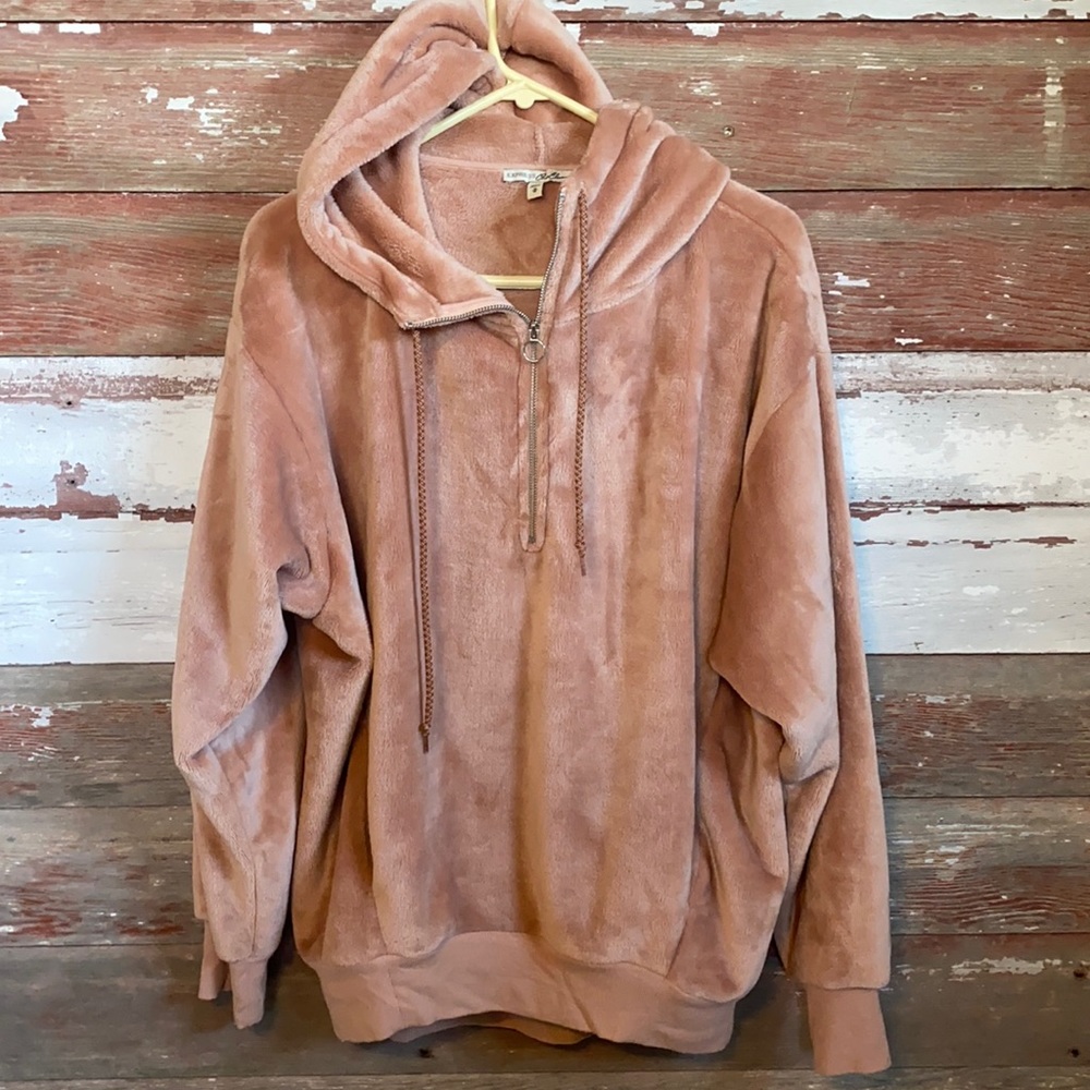 Express oversized plush hoodie! Size Medium!